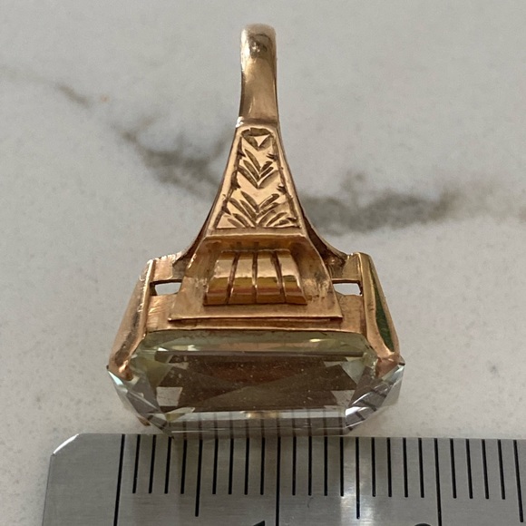 Vintage 14 k Gold Cocktail Ring - Picture 8 of 16